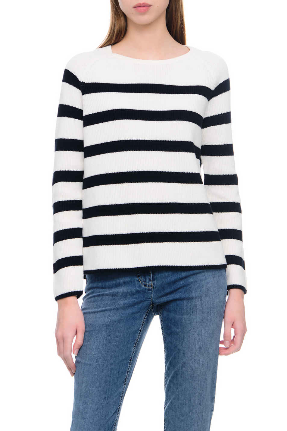Женский Gerry Weber Джемпер в полоску с рукавом реглан (цвет ), артикул 978006-44701 | Фото 4
