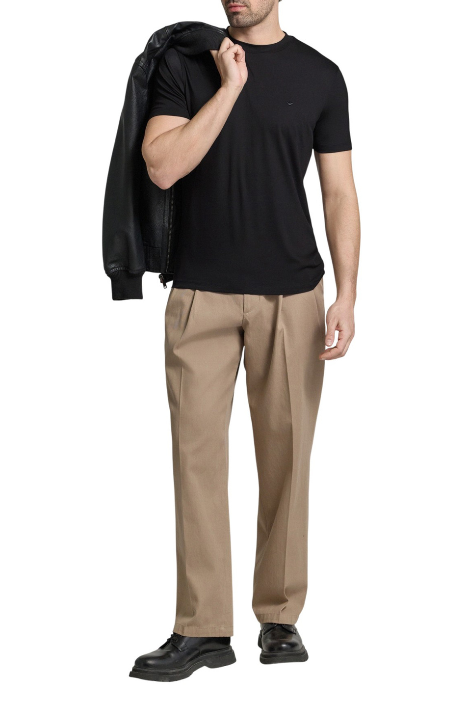 Мужской Emporio Armani Футболка с логотипом (цвет ), артикул EM004586-AF13721 | Фото 2