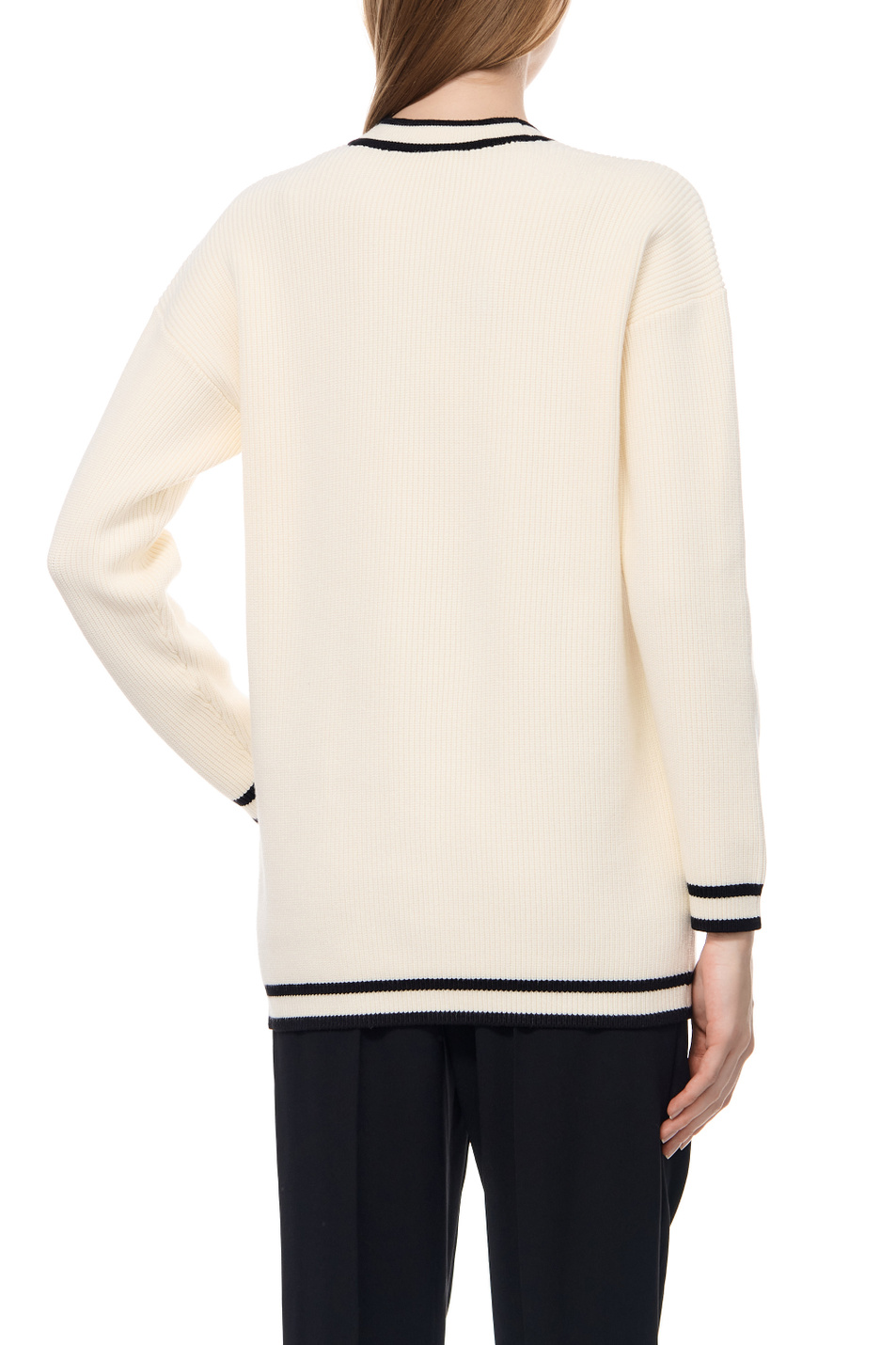 Женский Elisabetta Franchi Кардиган с контрастными деталями (цвет ), артикул MK71S36E2 | Фото 4