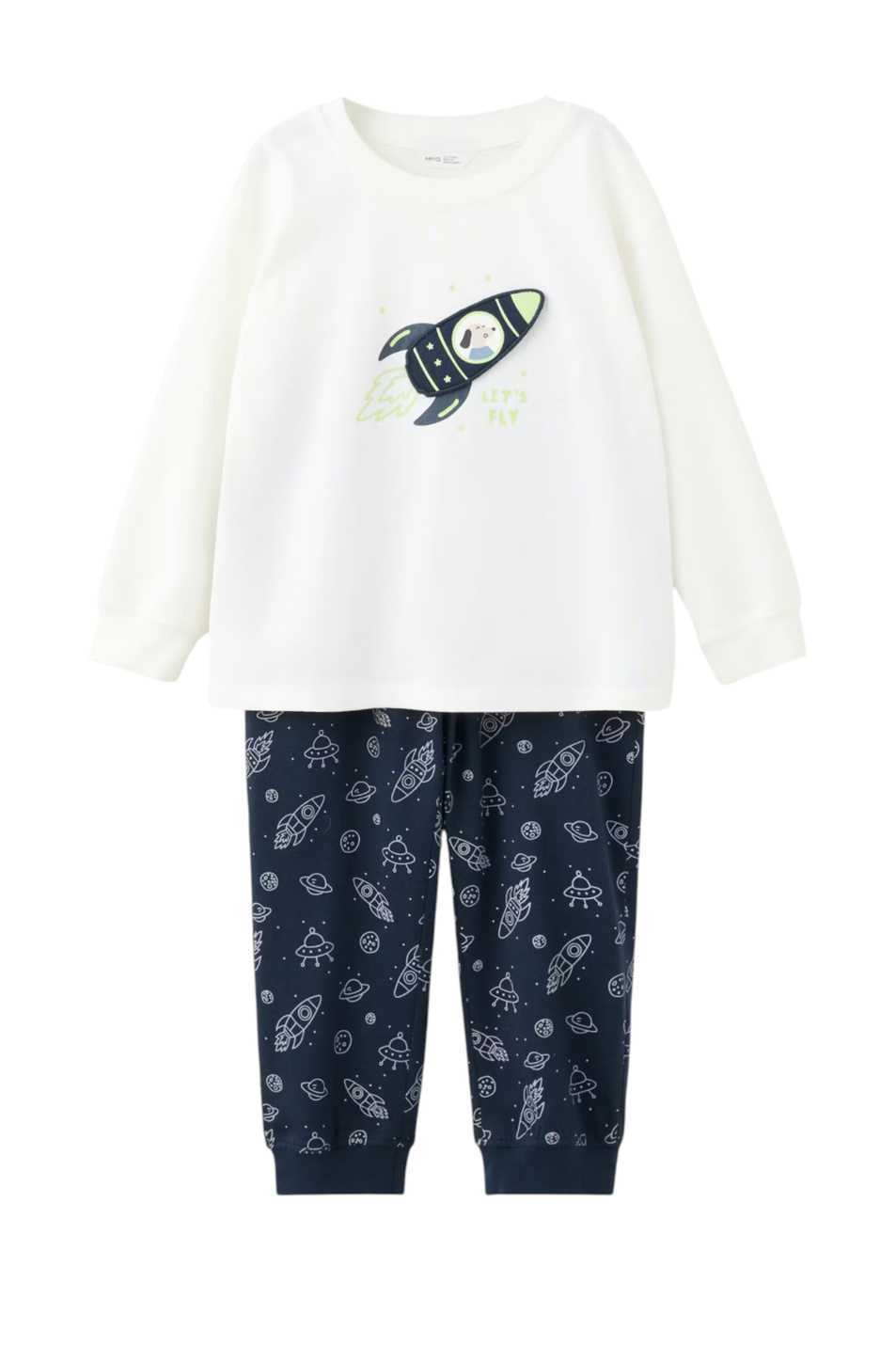 Мальчикам Mango Kids Пижама ROCKDOG из хлопка (цвет ), артикул 37034428 | Фото 1
