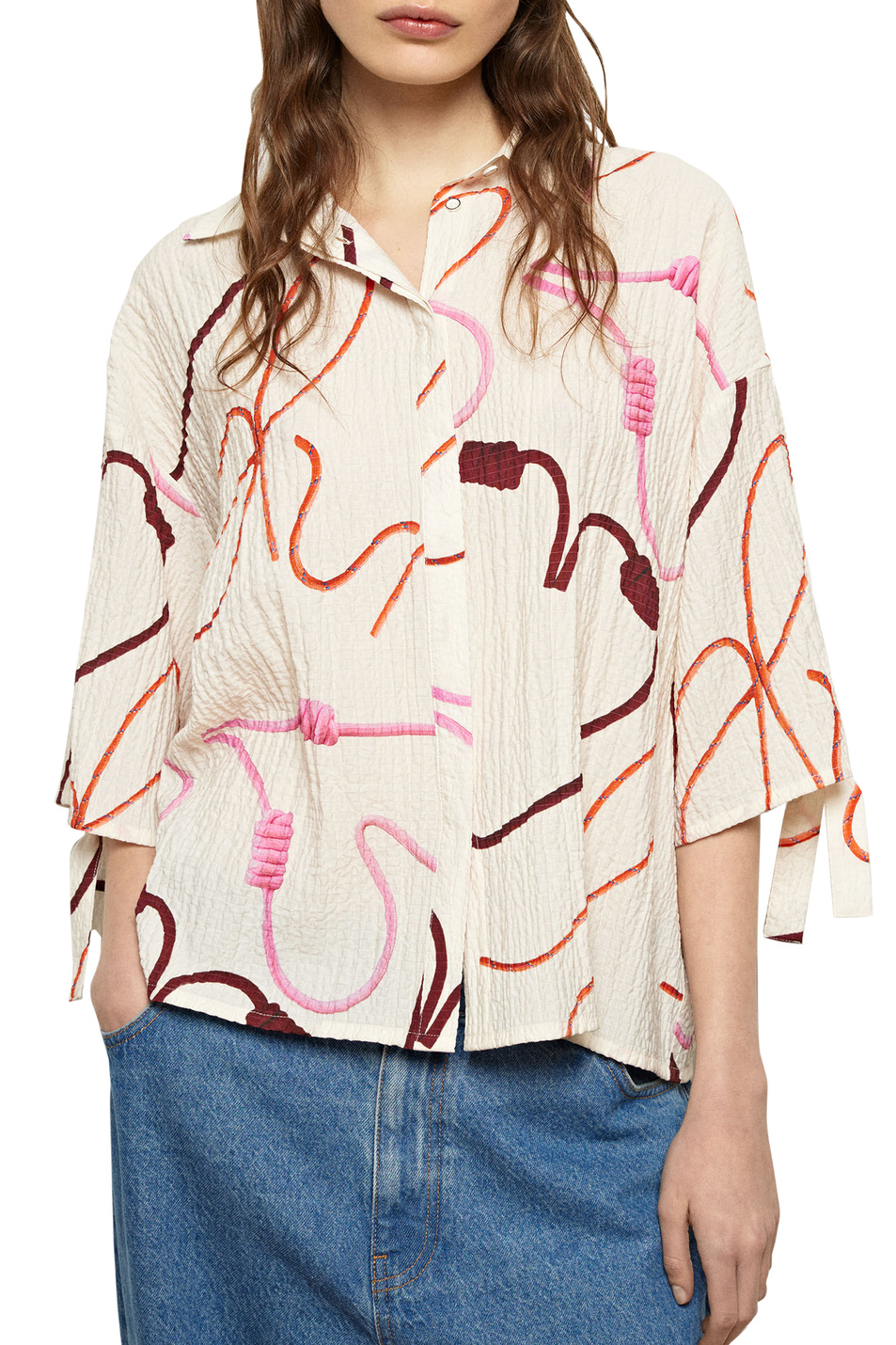 Женский Parfois Рубашка с принтом (цвет ), артикул 218633 | Фото 3