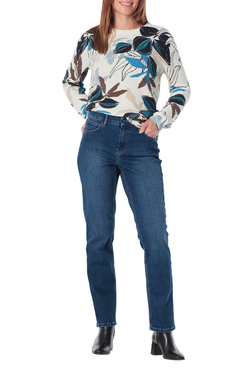 Женский Gerry Weber Джемпер с принтом (цвет ), артикул N66008 | Фото 3