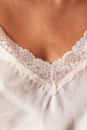 Женский Etam Ночная сорочка MILKY из натурального шелка (цвет ), артикул 6515345 | Фото 4