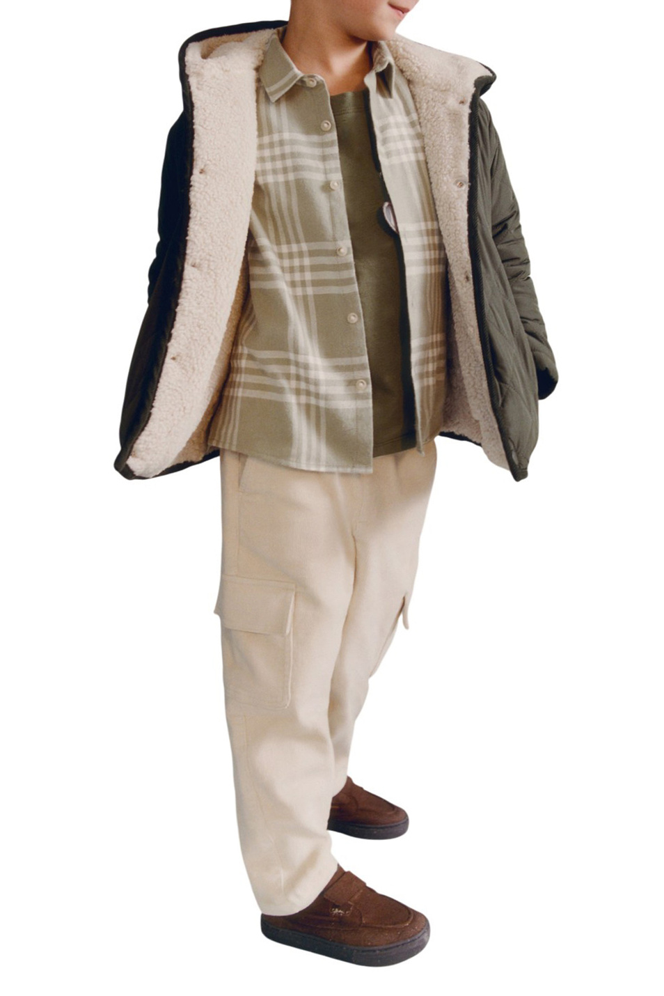 Мальчикам Mango Kids Брюки-карго PUIGMAL вельветовые (цвет ), артикул 17017893 | Фото 3