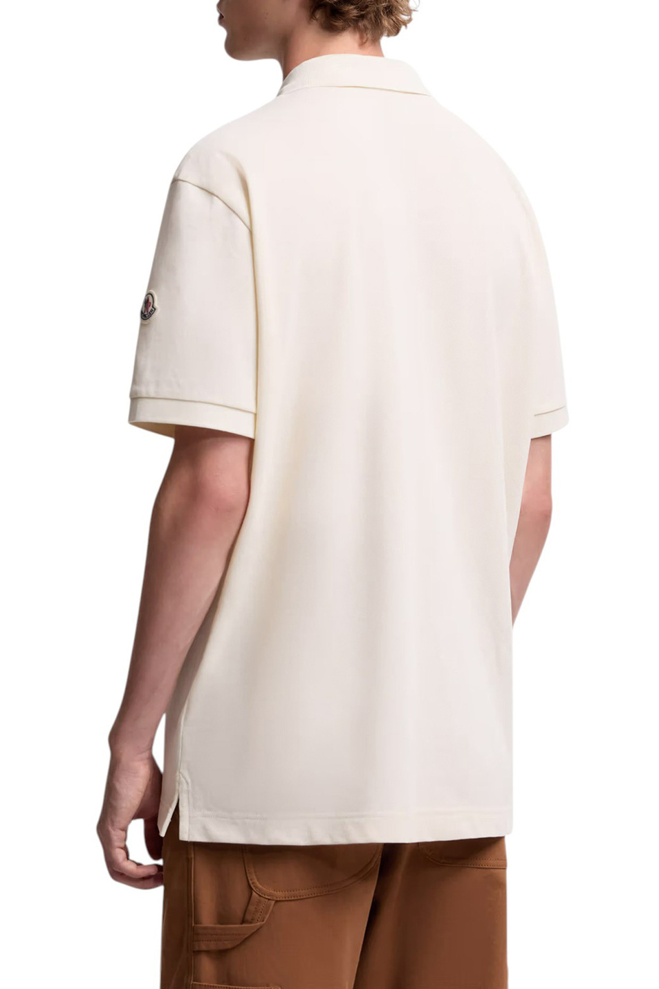 Мужской Moncler Поло из хлопка (цвет ), артикул K20918A00002-89A16 | Фото 4