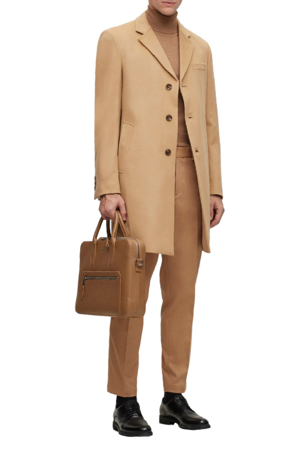 Мужской BOSS Пальто из шерсти с добавлением кашемира (цвет ), артикул 50502327 | Фото 2