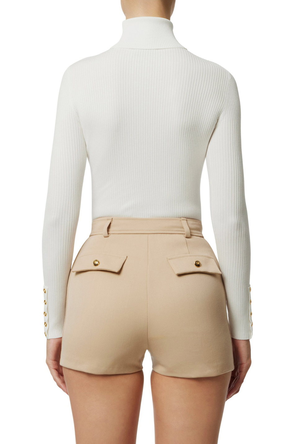 Женский Elisabetta Franchi Водолазка с акцентными пуговицами (цвет ), артикул MK11B56E2 | Фото 3