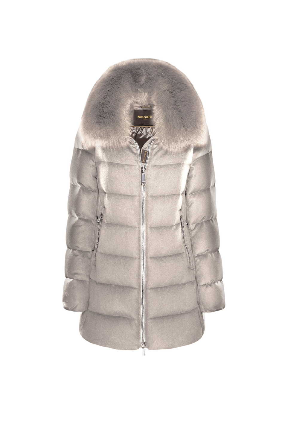 Женский MooRER Полупальто DORADO-FUR-LS9 с воротником из меха лисы (цвет ), артикул MODGI300004-TEPA228-DORAD | Фото 1
