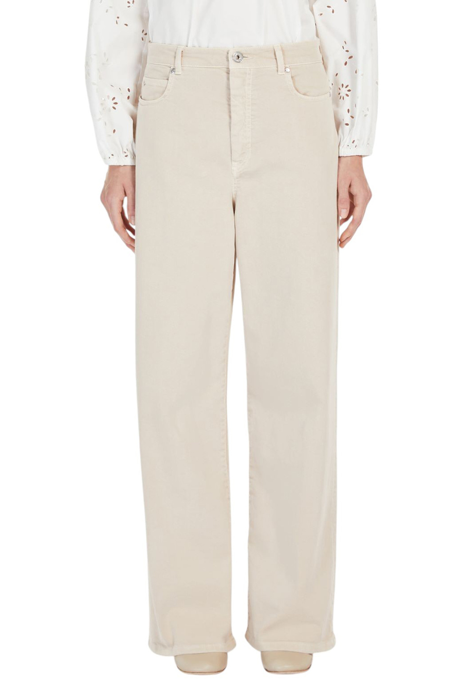 Женский Weekend Max Mara Джинсы MEDINA широкого кроя (цвет ), артикул 2515131011 | Фото 3