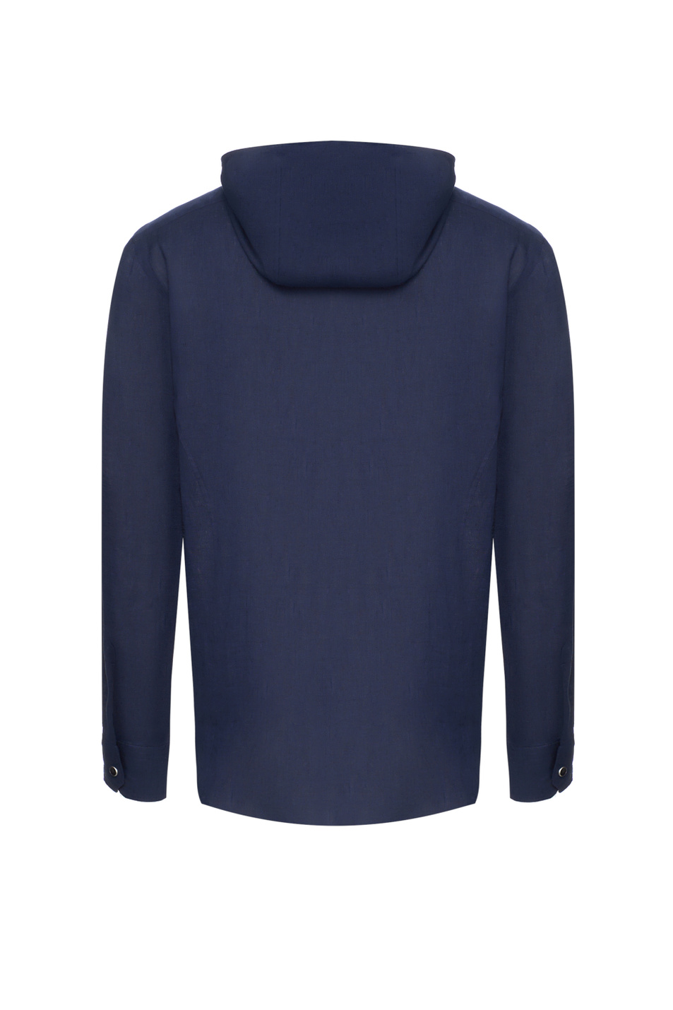 Мужской Kiton Рубашка из льна с капюшоном (цвет синий), артикул UMCMARH0928515005 | Фото 2