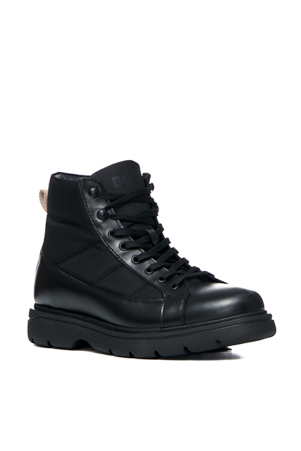 Высокие ботинки на шнуровке|Основной цвет:Черный|Артикул:50481071 | Фото 2