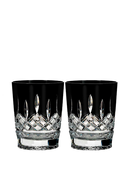 Набор бокалов для виски Lismore Black Double Crystal Old Fashioned, 2 шт|Основной цвет:Прозрачный|Артикул:40021871 | Фото 1