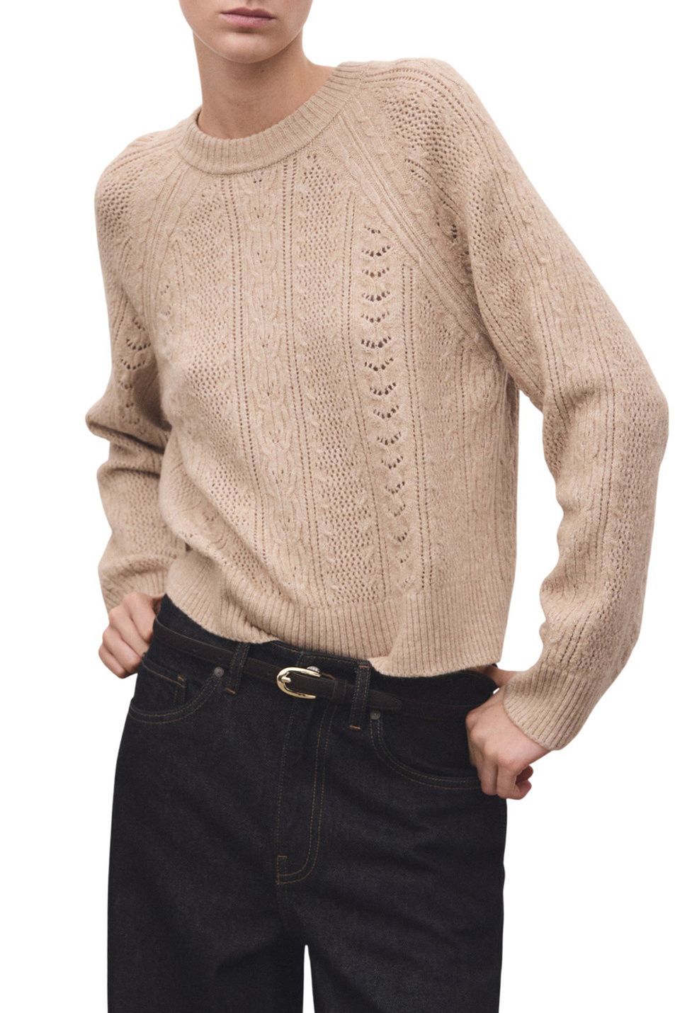 Женский Mango Свитер DUMBO однотонный (цвет ), артикул 27011315 | Фото 3