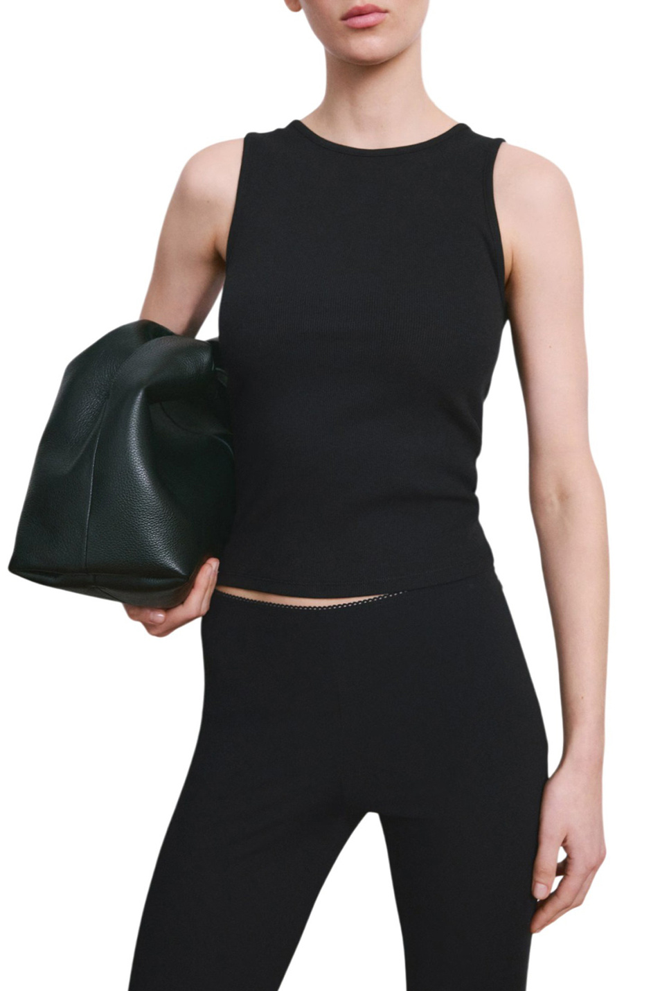 Женский Mango Топ BONI в рубчик (цвет ), артикул 27065830 | Фото 3