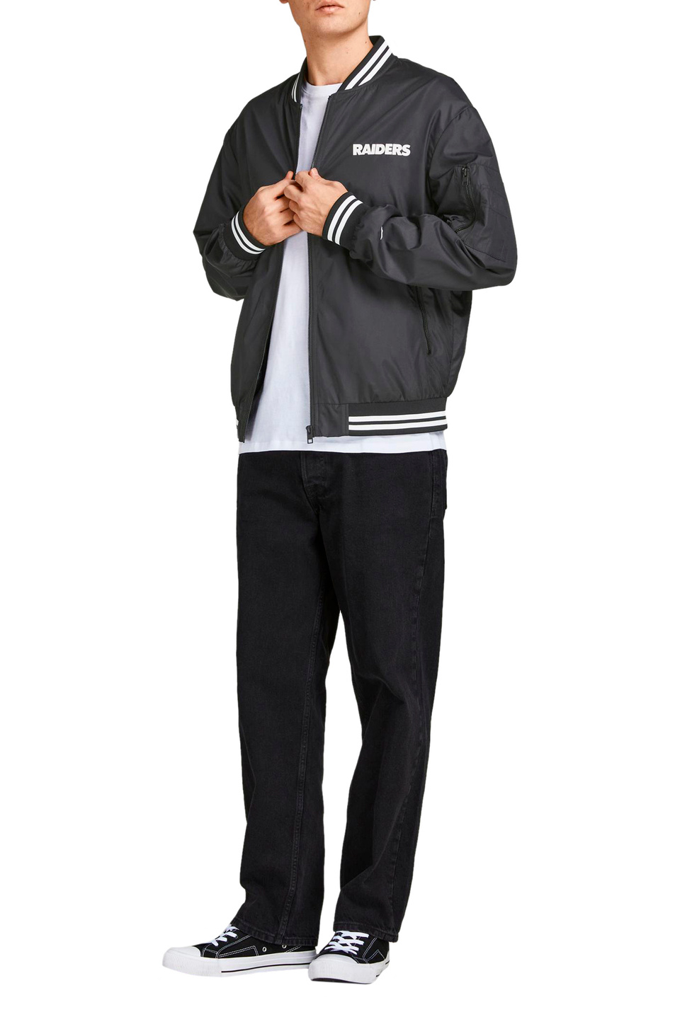 Мужской Jack & Jones Куртка-бомбер с принтом на спине (цвет ), артикул 12206574 | Фото 3