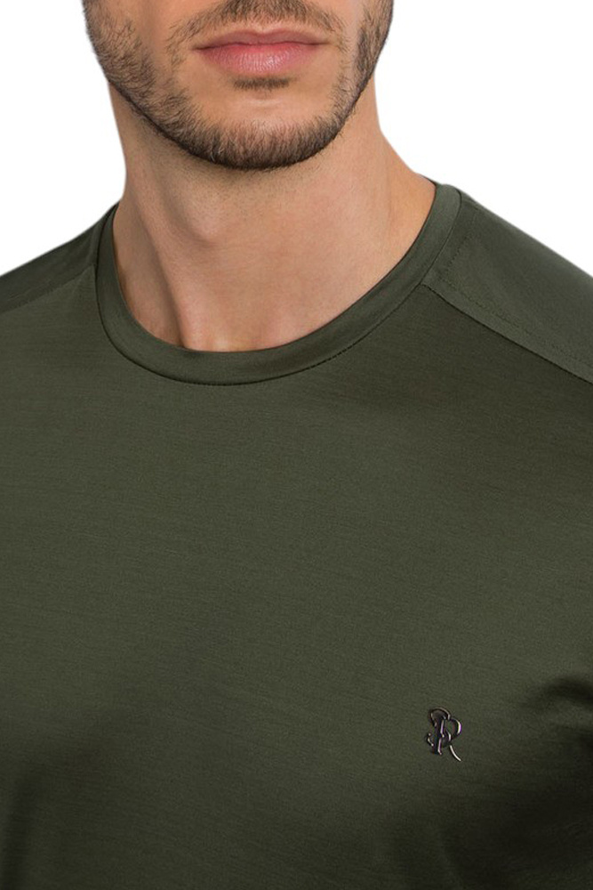 Футболка из хлопка|Основной цвет:Зеленый Мужской Stefano Ricci Футболка из хлопка (цвет ), артикул MNH5103900-TE0001 | Фото 5