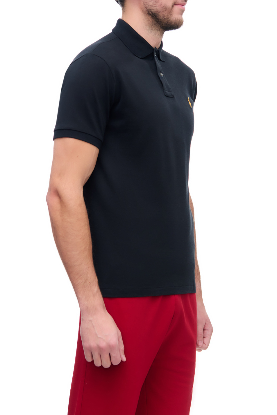 Мужской Polo Ralph Lauren Футболка поло с фирменной вышивкой (цвет ), артикул 710853193001 | Фото 3