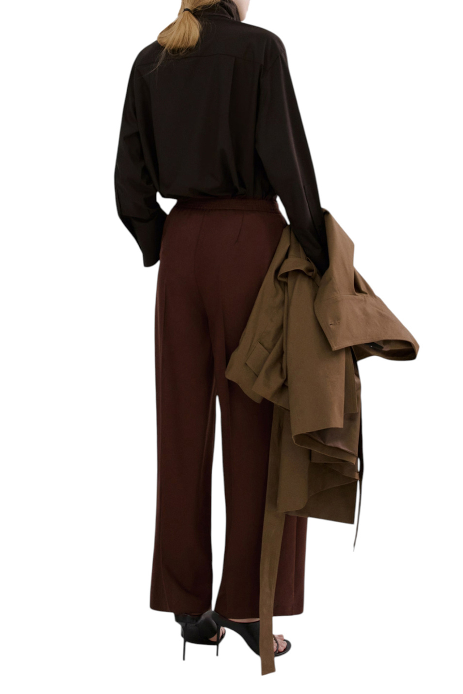 Женский Mango Брюки FLUID с высокой посадкой (цвет ), артикул 27065964 | Фото 4