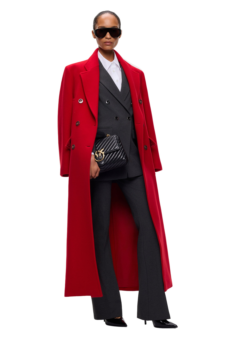 Женский Pinko Пальто COVENT COAT из смесовой шерсти (цвет ), артикул 107487A3FG | Фото 3