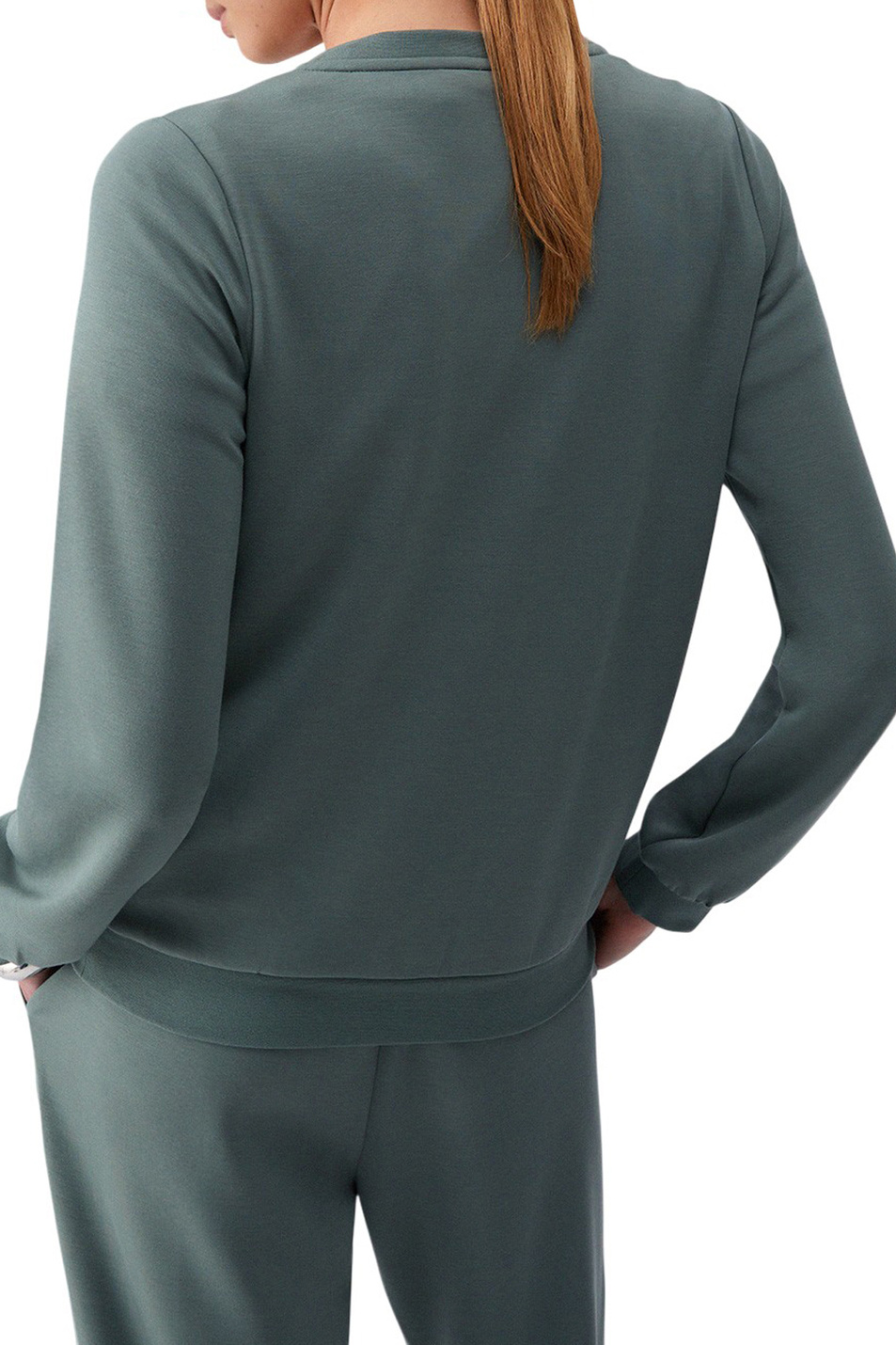 Свитшот с логотипом|Основной цвет:Зеленый Женский Liu Jo Свитшот с логотипом (цвет ), артикул TA6078JS869 | Фото 4