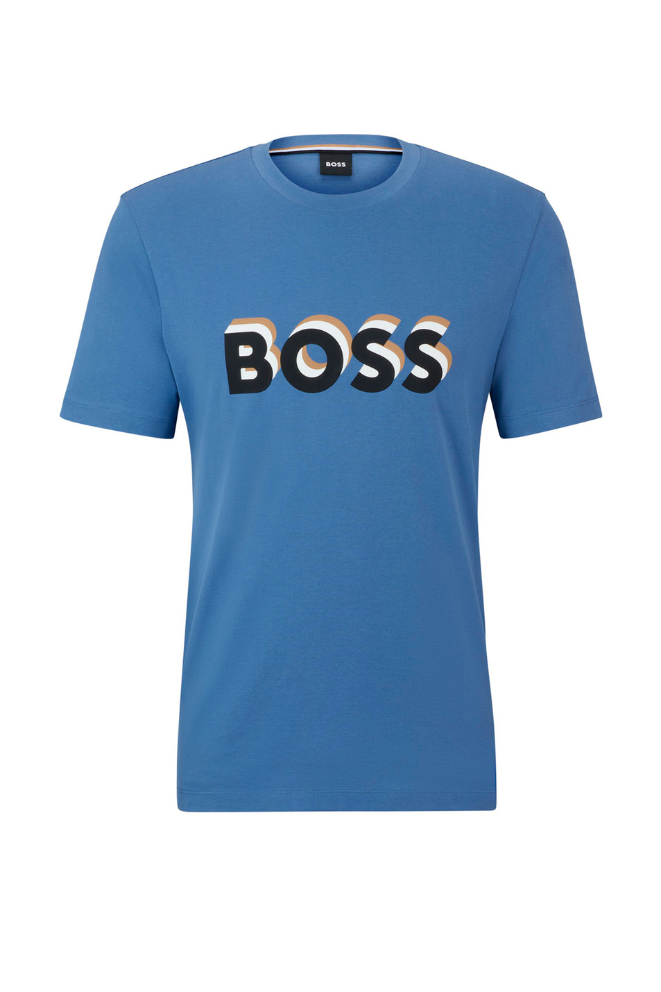 Мужской BOSS Футболка из натурального хлопка с логотипом (цвет ), артикул 50506923 | Фото 1