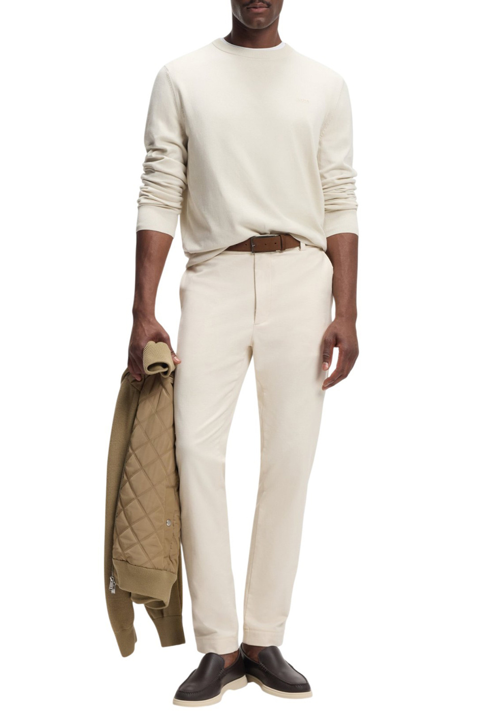 Мужской BOSS Джемпер Upacas из хлопка (цвет ), артикул 50556344 | Фото 2