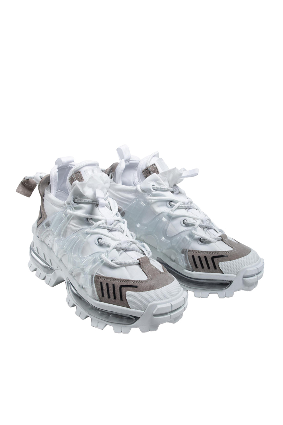 Emporio Armani Массивные кроссовки из комбинированного материала (цвет ), артикул X4C612-XM829 | Фото 4