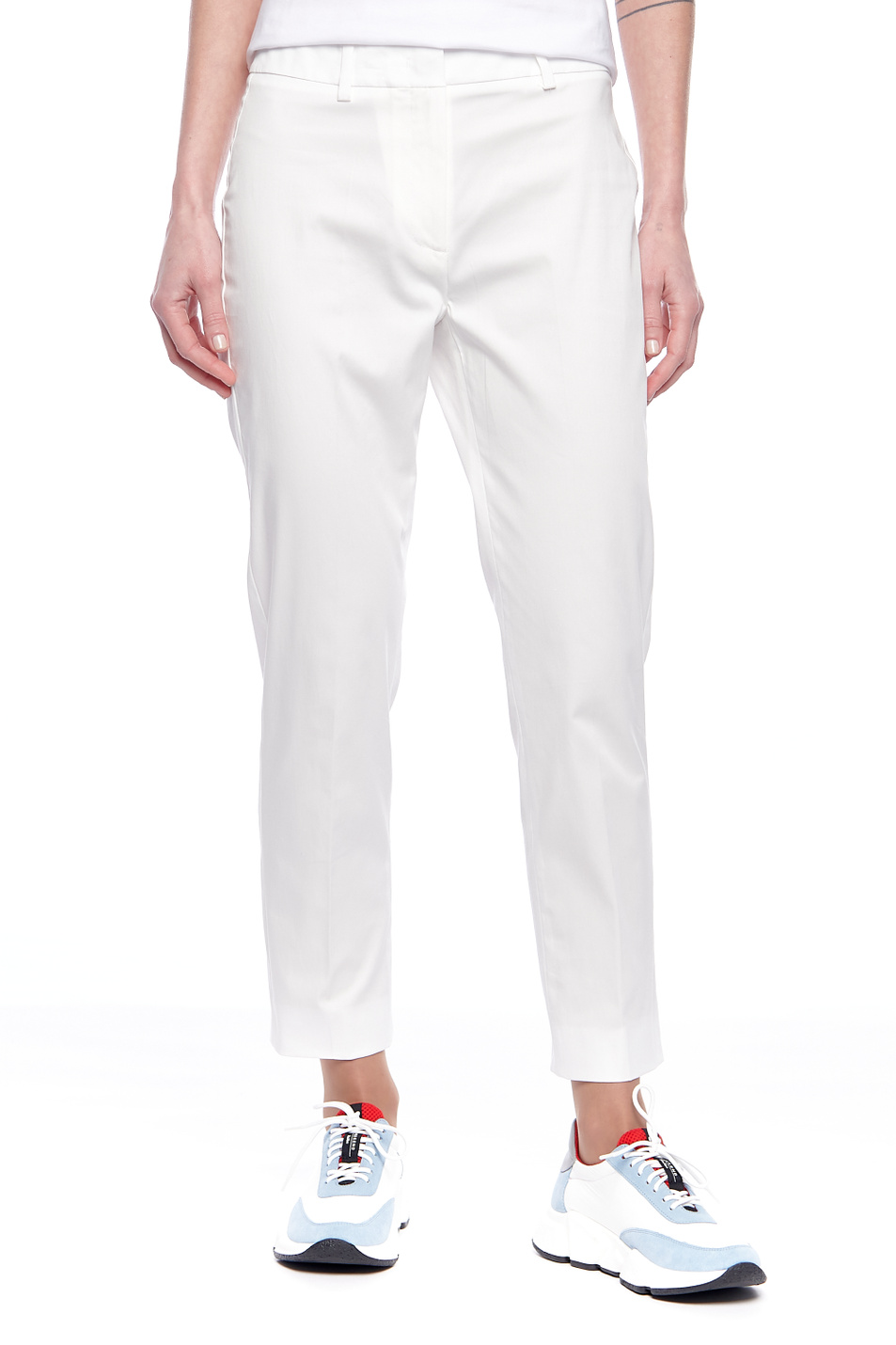 Женский Weekend Max Mara Брюки FARAONE из хлопкового габардина (цвет ), артикул 51310611 | Фото 3