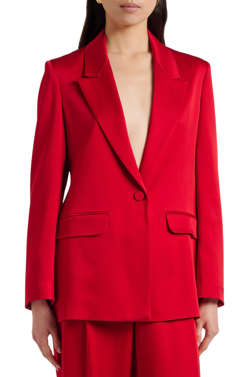 Женский Max Mara Пиджак MSEALBINO однотонный (цвет ), артикул 2616041023 | Фото 4