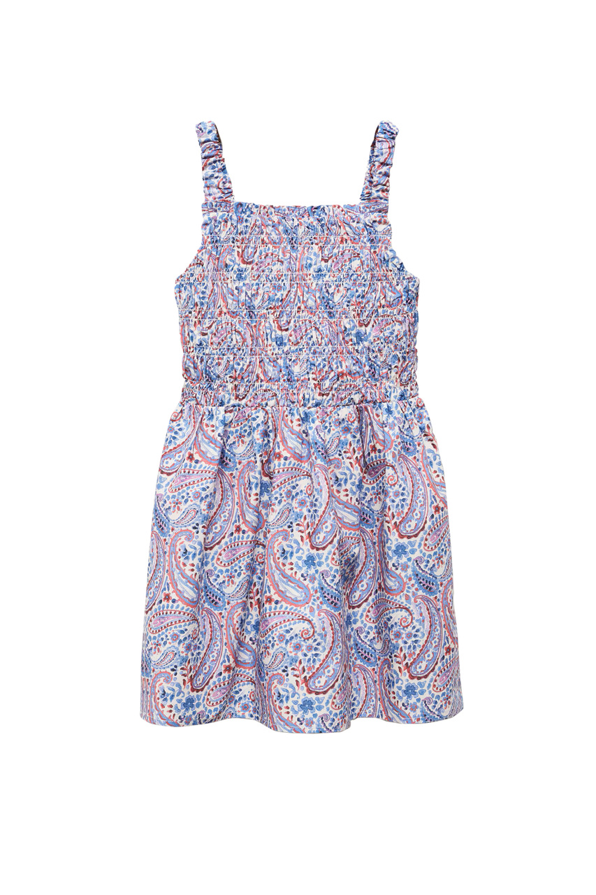 Платье EMILY с принтом|Основной цвет:Синий|Артикул:67017132 | Фото 1