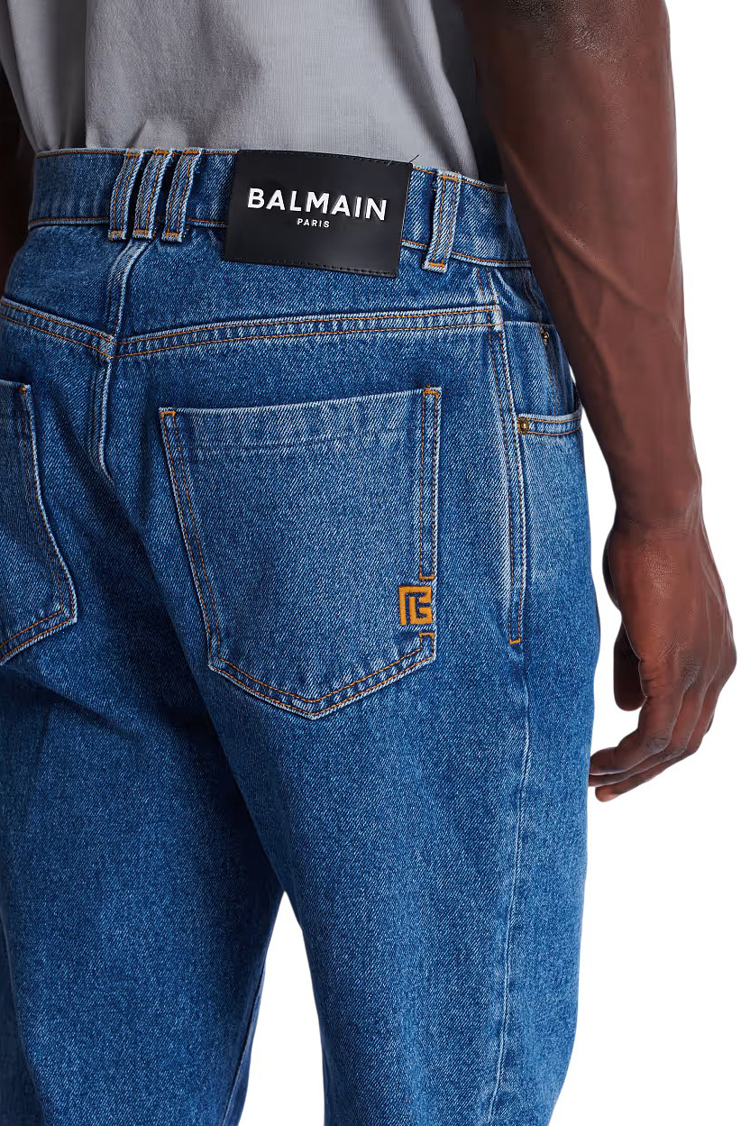 Мужской Balmain Джинсы из хлопка (цвет ), артикул GH1MI043DG08 | Фото 4