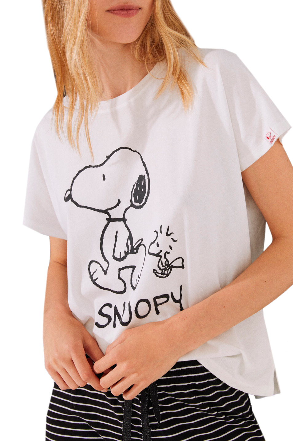 Женский Women'secret Пижама из натурального хлопка с принтом "Snoopy" (цвет ), артикул 3134841 | Фото 3