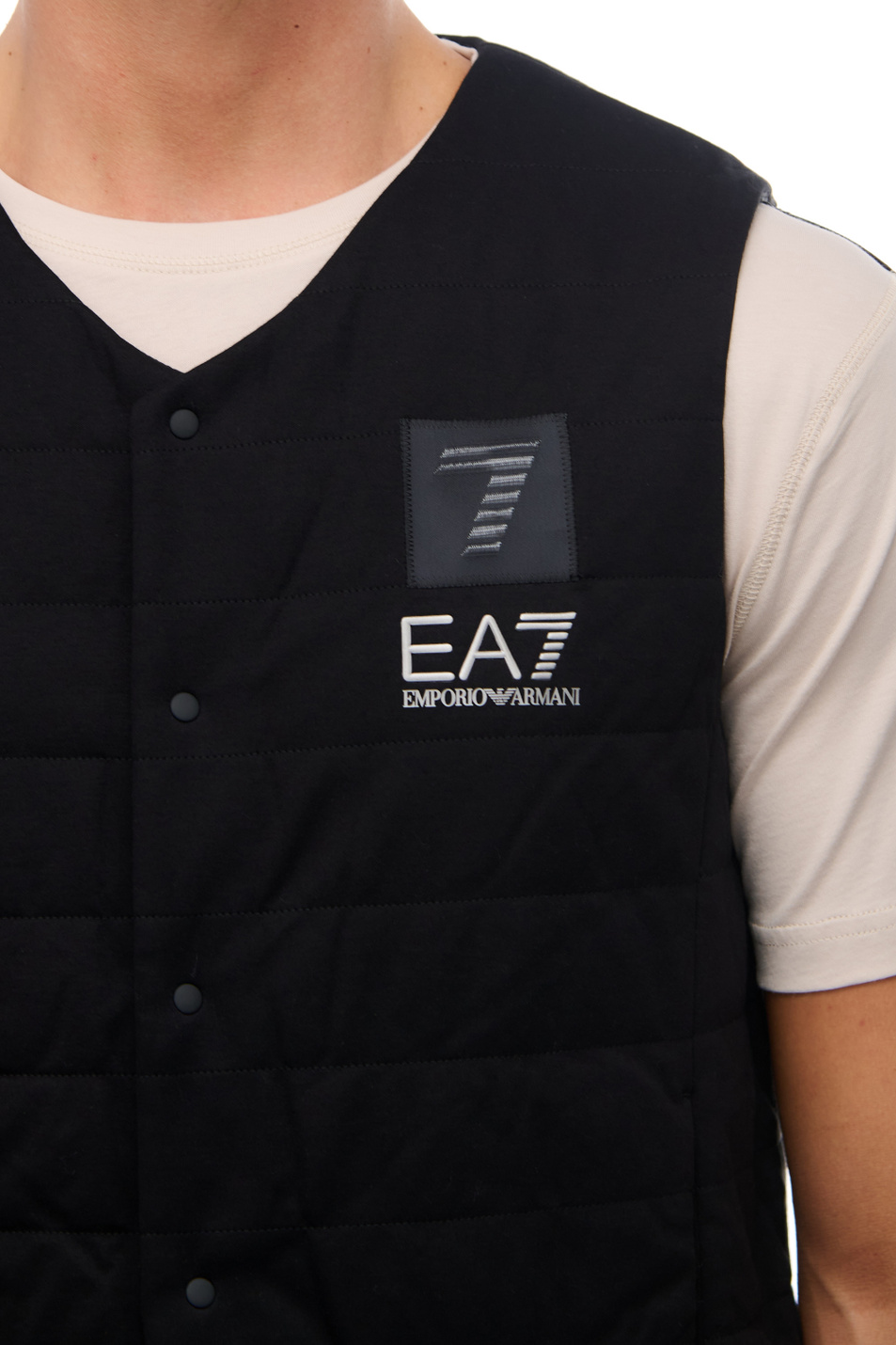 Мужской EA7 Жилет стеганый с логотипом (цвет ), артикул 6RPQ08-PJHYZ | Фото 5
