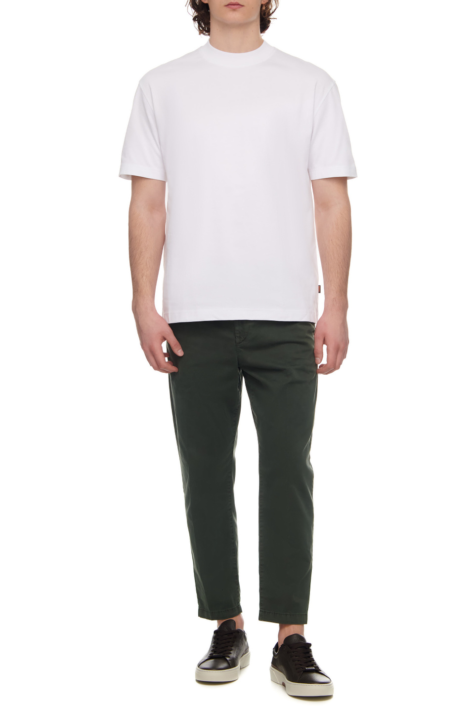 Мужской BOSS Футболка свободного кроя из натурального хлопка (цвет ), артикул 50479928 | Фото 2