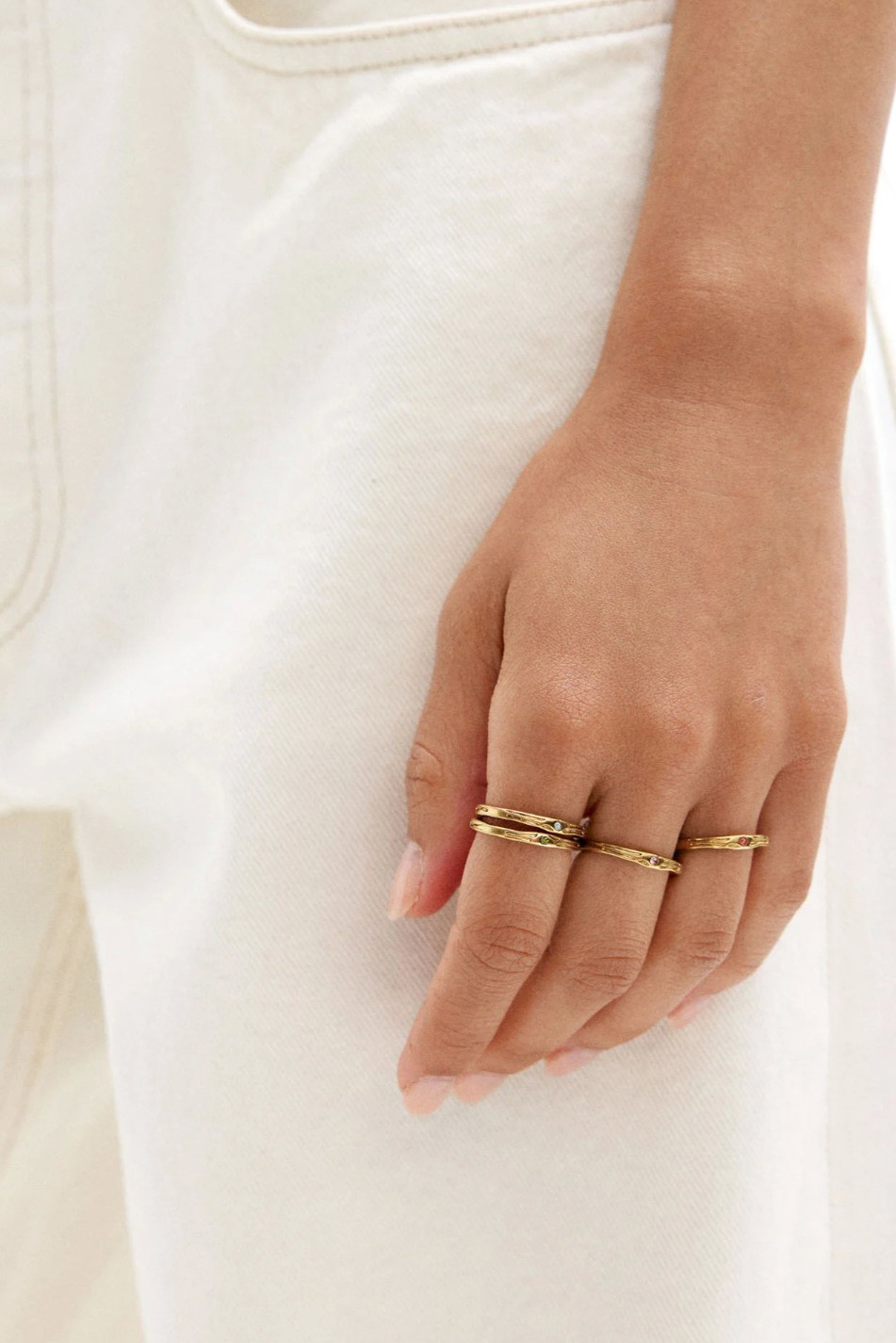 Женский Parfois Кольцо в комплекте из 4 шт (цвет ), артикул 223118 | Фото 3