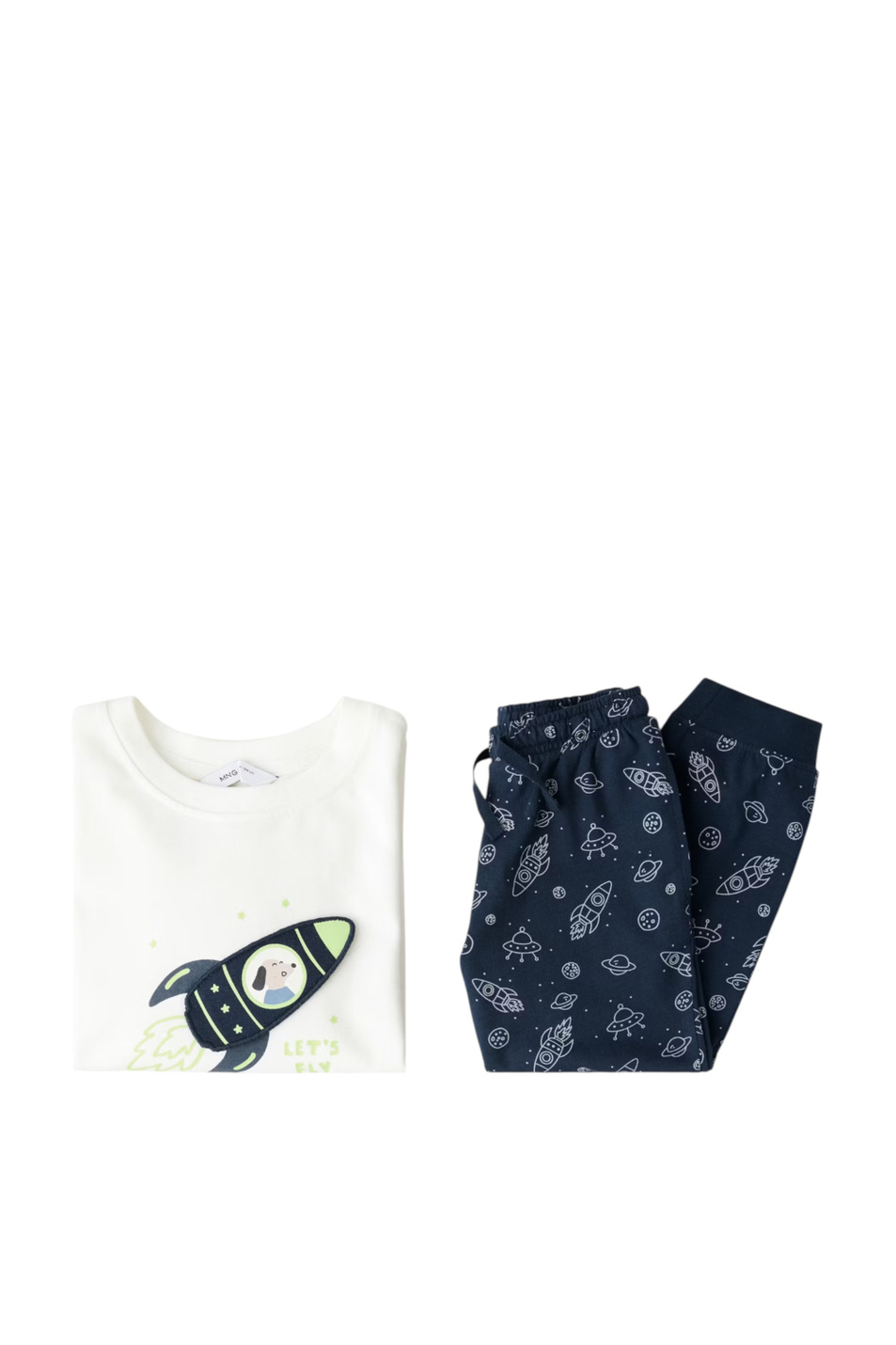 Мальчикам Mango Kids Пижама ROCKDOG из хлопка (цвет ), артикул 37034428 | Фото 3