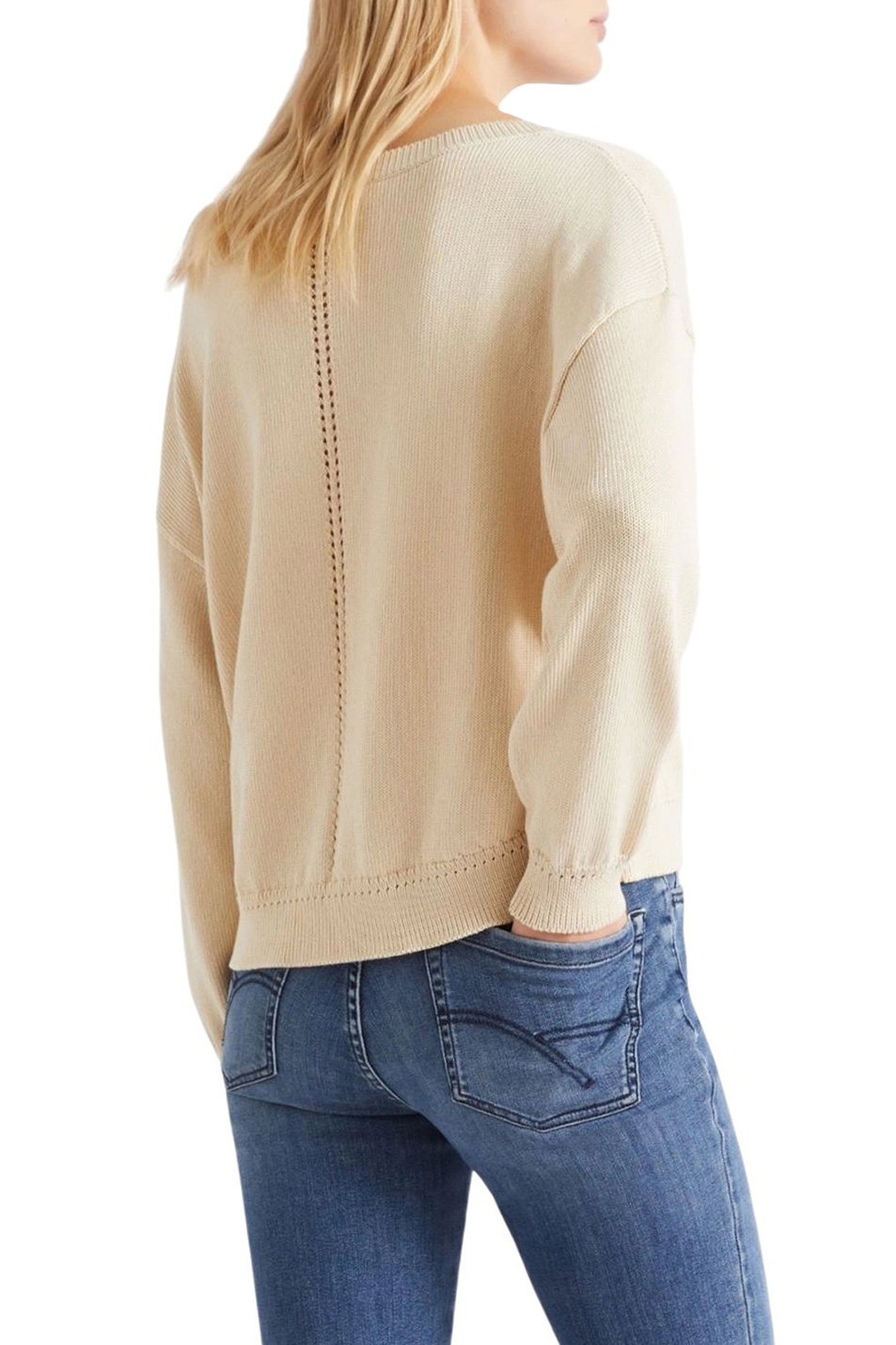 Женский MARELLA Джемпер MLSZEBU из хлопка (цвет ), артикул 2613361024 | Фото 4