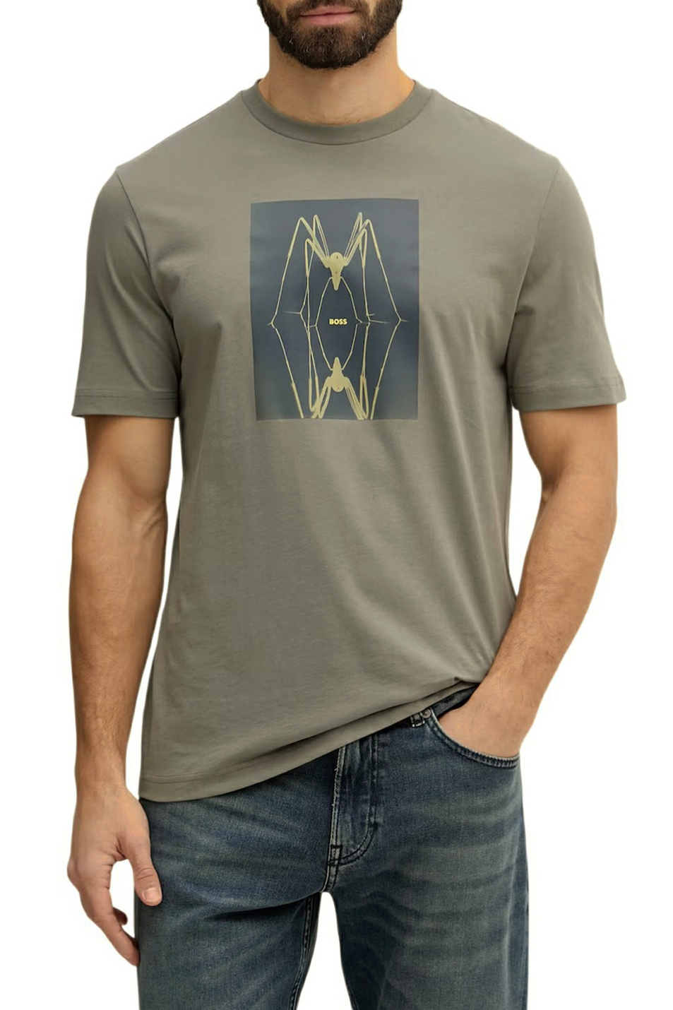 Мужской BOSS Футболка Te_Creature с принтом (цвет ), артикул 50561861 | Фото 4