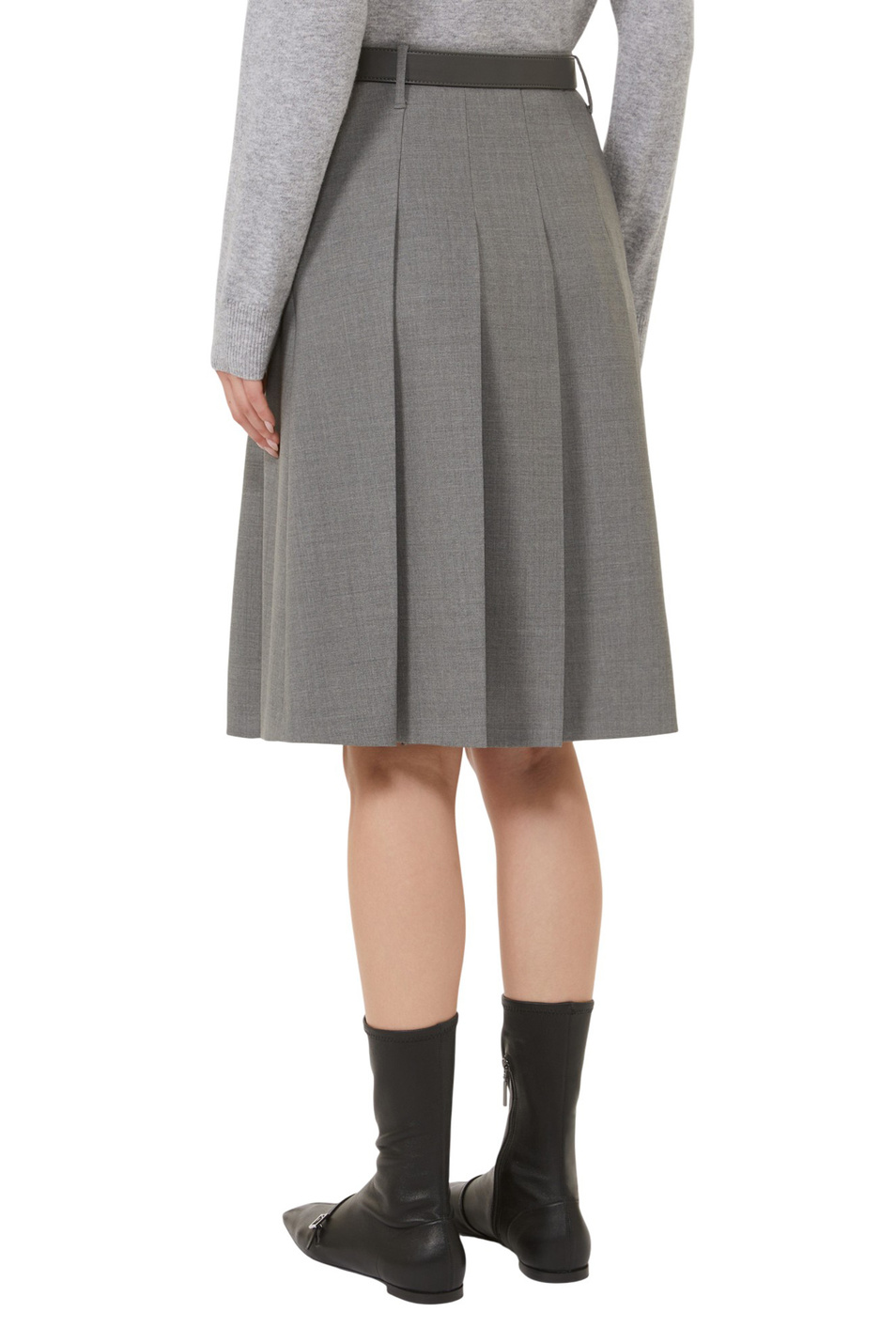 Женский Max Mara Юбка GIMMY из шерсти с ремнем (цвет ), артикул 2526106042 | Фото 4