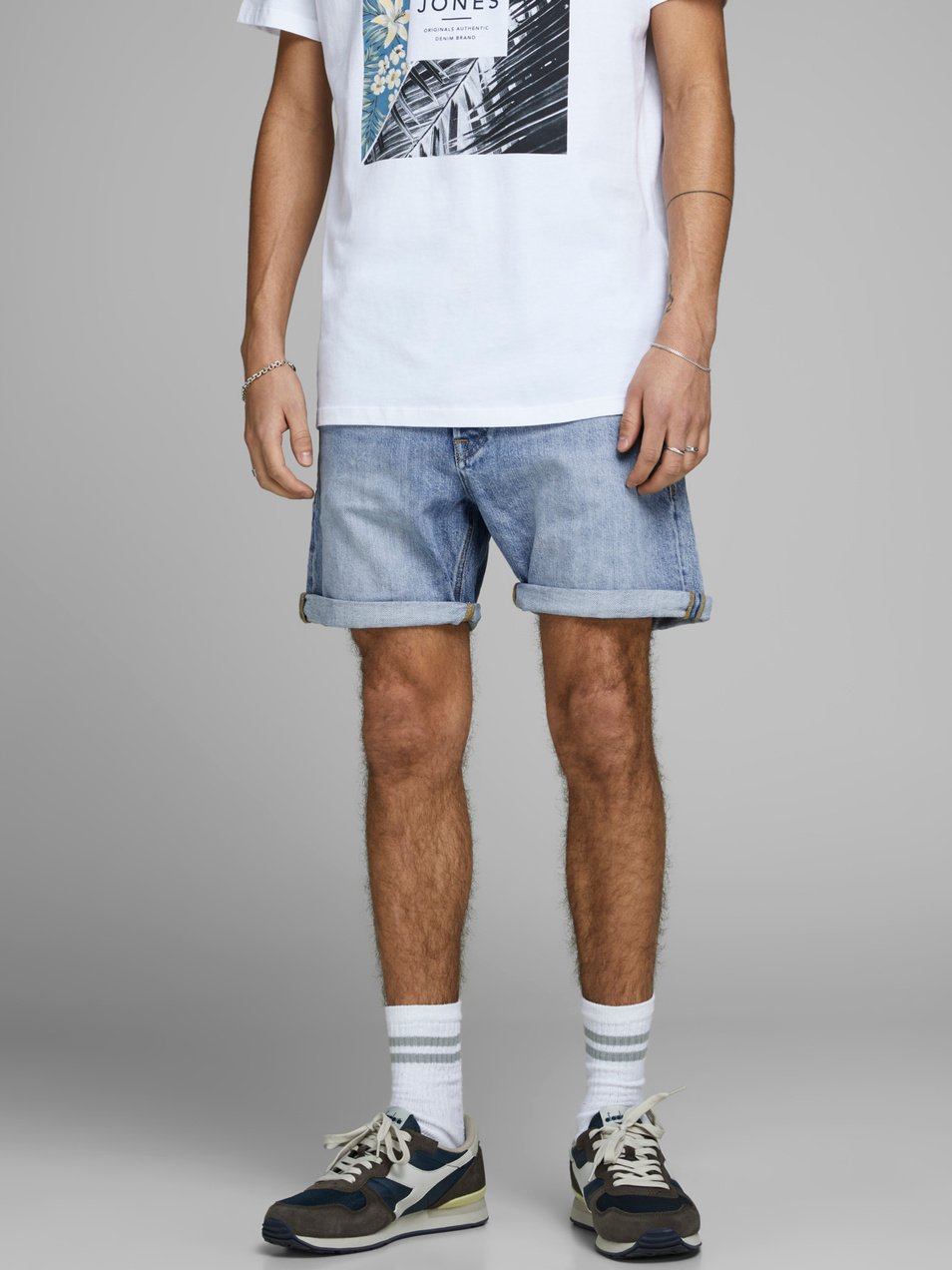 Мужской Jack & Jones Джинсовые шорты CHRIS ORIGINAL (цвет ), артикул 12168445 | Фото 1