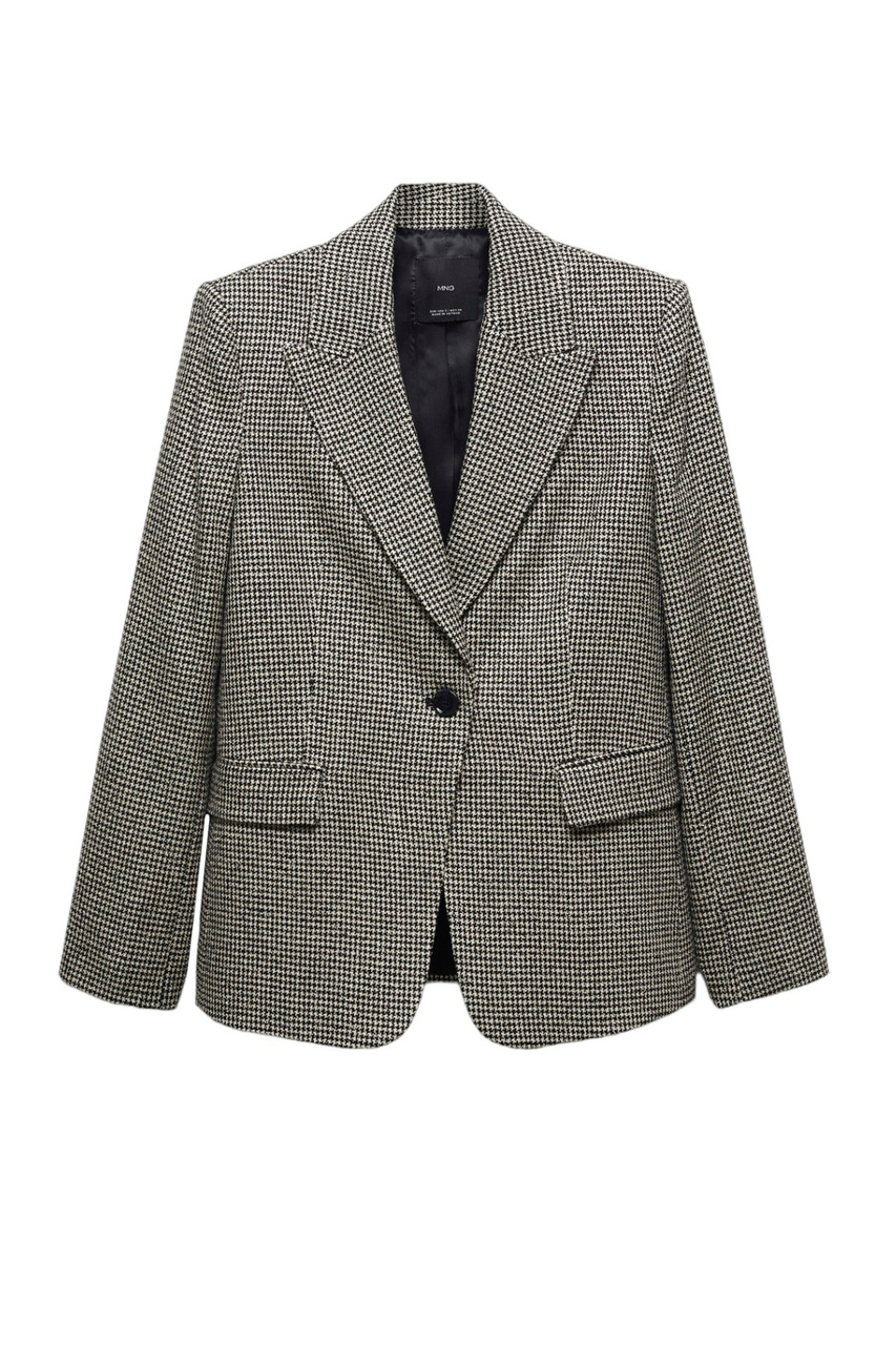 Пиджак EVA с принтом|Основной цвет:Серый|Артикул:57025981 | Фото 1