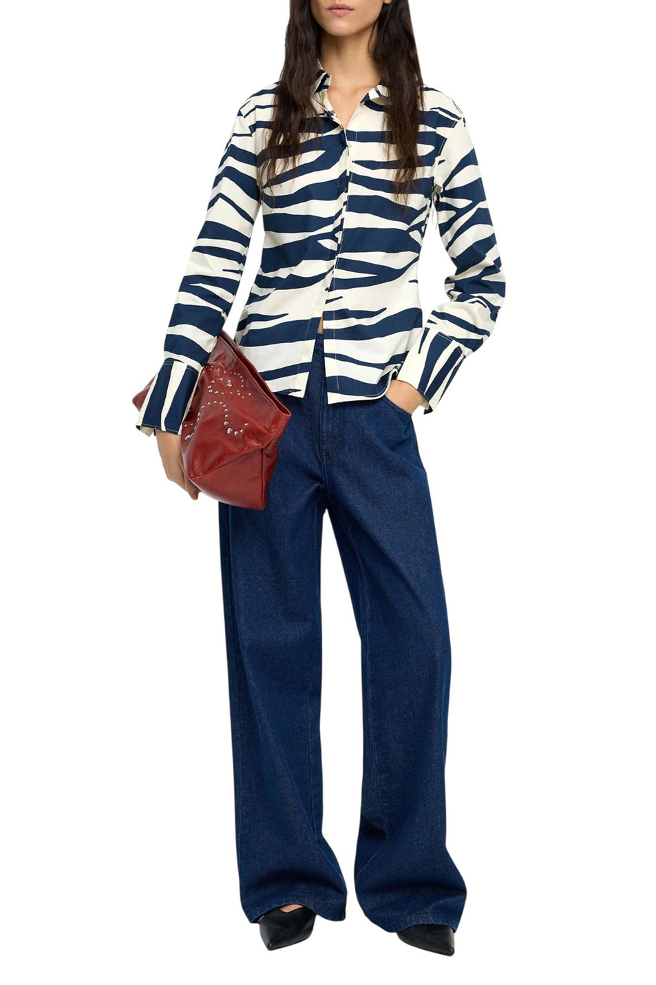 Женский Parfois Рубашка с принтом (цвет ), артикул 241582 | Фото 2