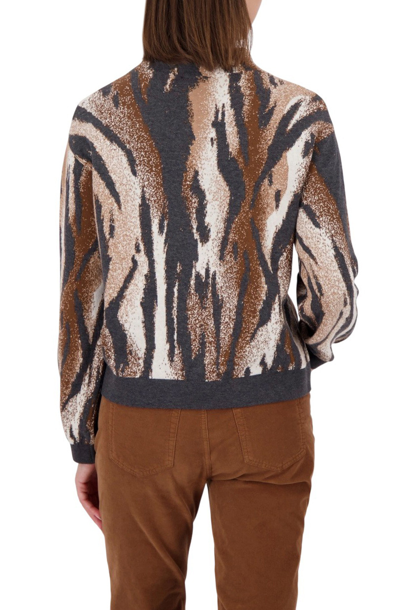 Женский Monari Джемпер из хлопка со стразами (цвет ), артикул 809689 | Фото 4