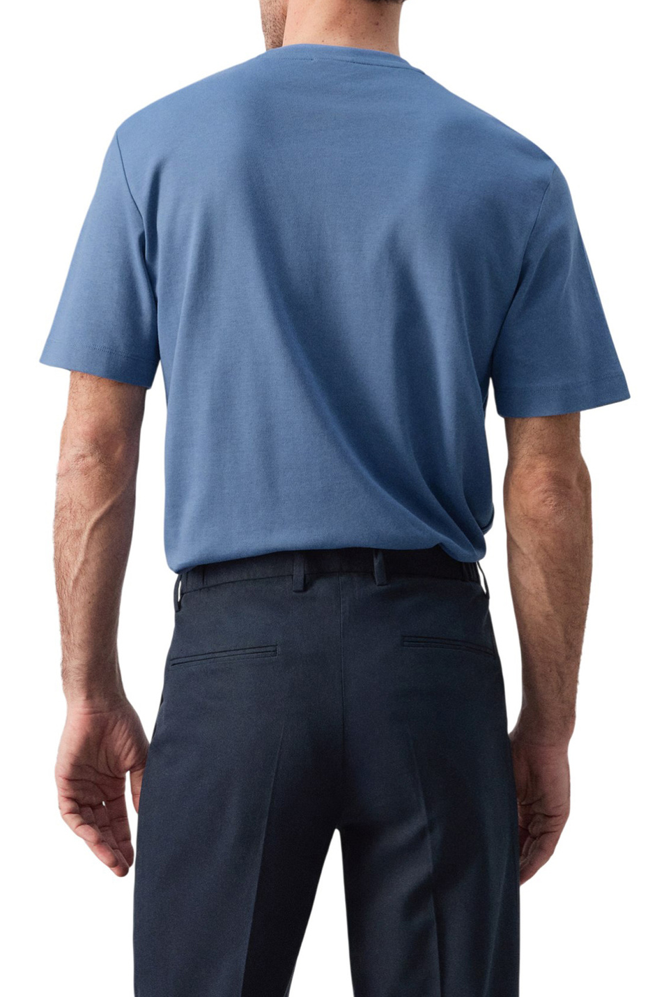 Мужской Mango Man Футболка KIMI из хлопка (цвет ), артикул 27041262 | Фото 4