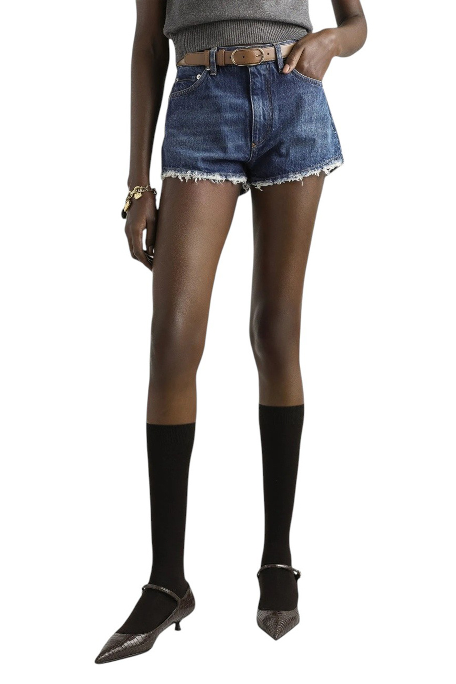 Женский Dolce & Gabbana Шорты джинсовые (цвет ), артикул FTC7DD-G8NY4 | Фото 4