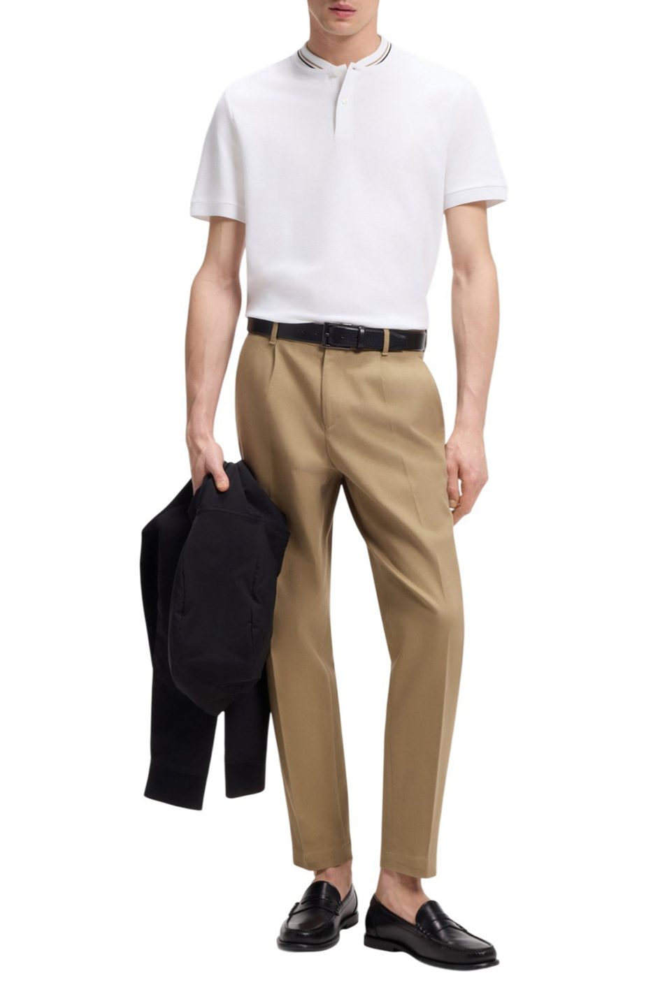 Мужской BOSS Поло Pratt из хлопка (цвет ), артикул 50559855 | Фото 2