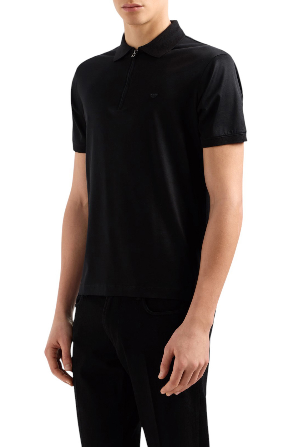 Мужской Emporio Armani Поло с логотипом (цвет ), артикул EM001082-AF10017 | Фото 3