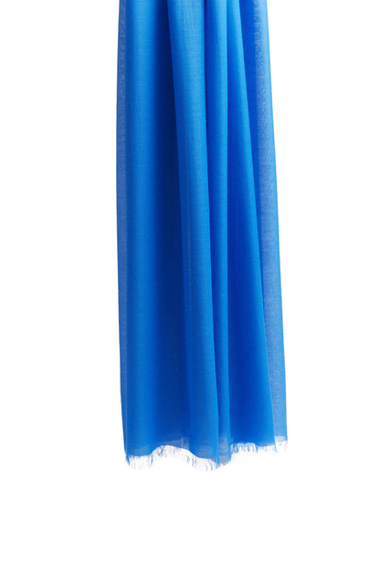 Однотонный шарф|Основной цвет:Синий|Артикул:200139 | Фото 2