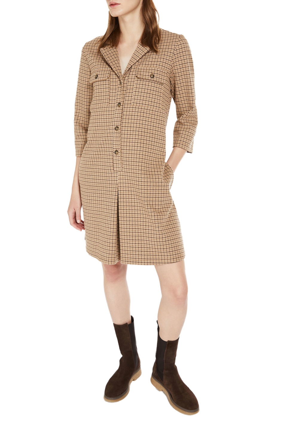 Женский Weekend Max Mara Комбинезон TEAKPV с узором в клетку (цвет ), артикул 56460123 | Фото 2