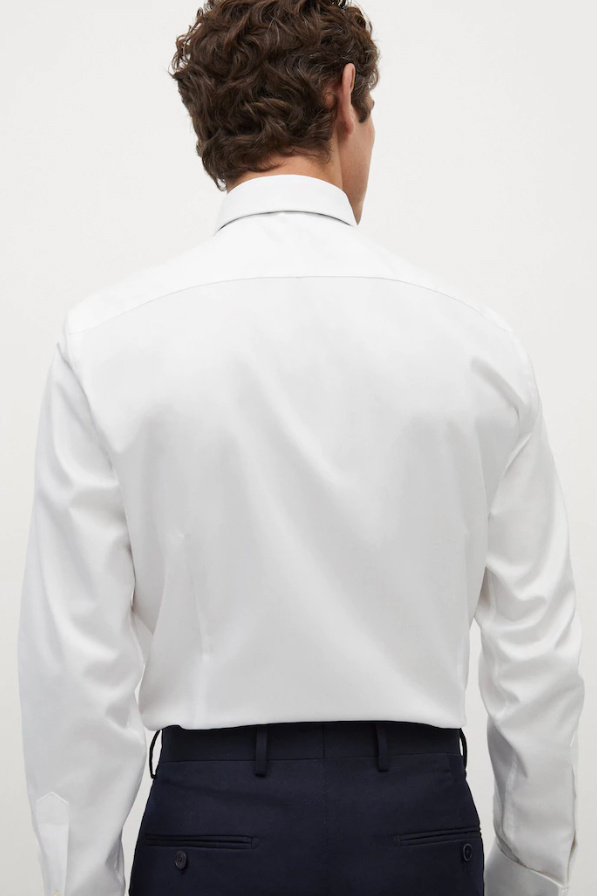 Mango Man Рубашка с длинным рукавом MASNOU Slim Fit из натурального хлопка (цвет ), артикул 87060504 | Фото 3